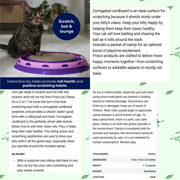 NEW 2-Cat Scratch, Bat, Play Toy Bundle - Picture 4 of 9